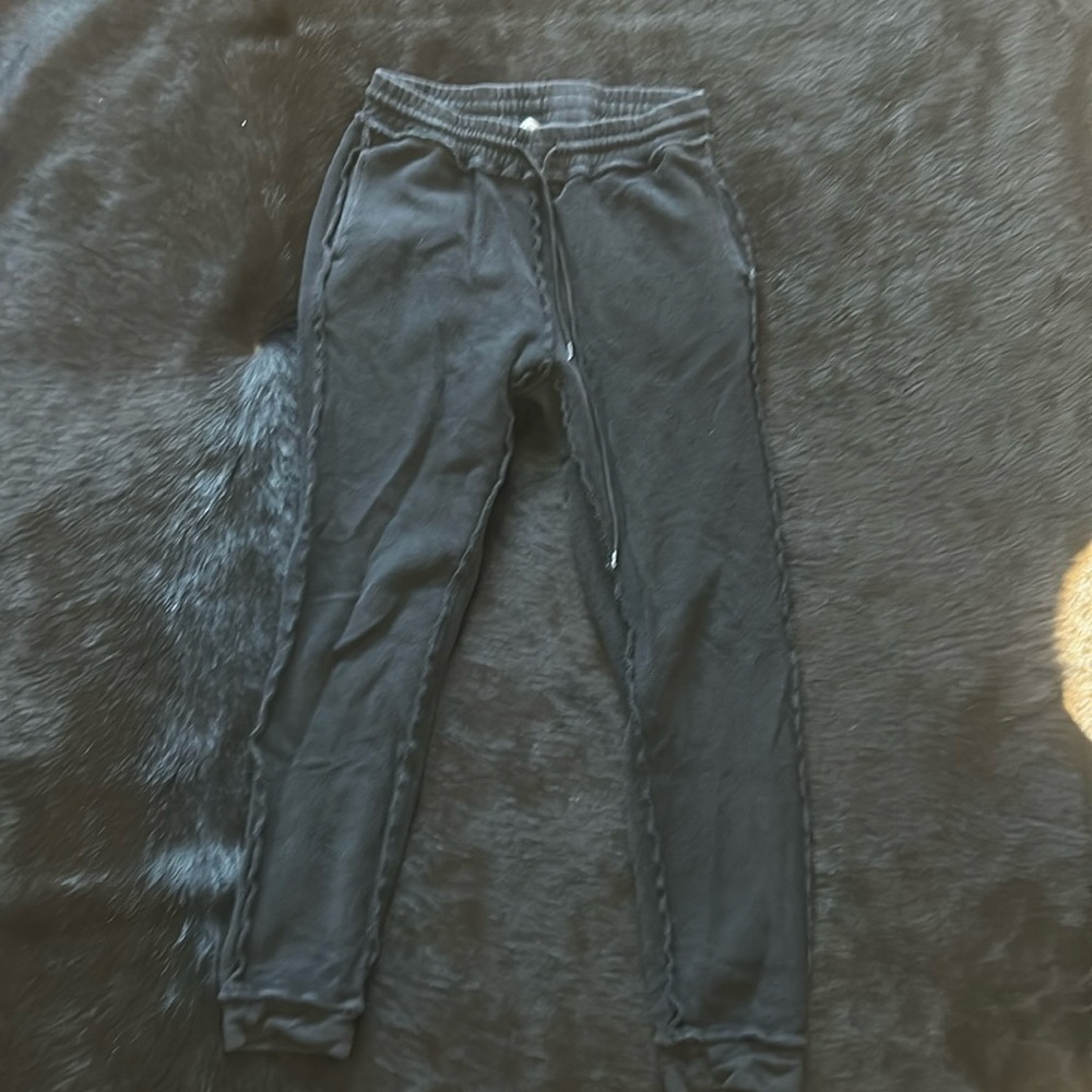 Danielle Guizio inside out sweat pants in black